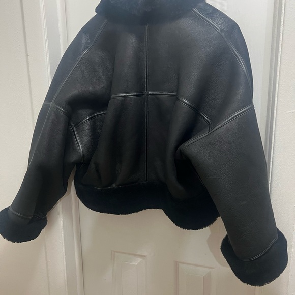 Dominic Bellissimo Lambskin Leather Shearling Lined  short jacket - Picture 2 of 5